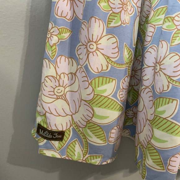 Matilda Jane cottage core‎ smocked  floral ruffle cap sleeve midi dress. Size L - Picture 8 of 11